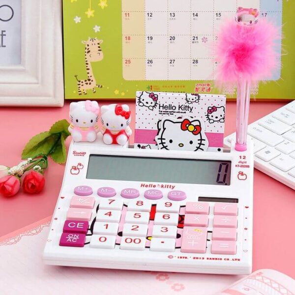 calculadora hello kitty blanco