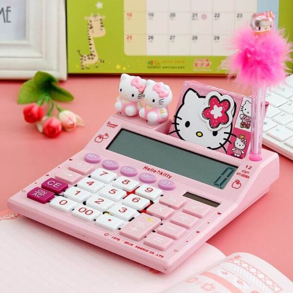 calculadora hello kitty rosa