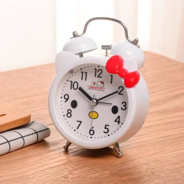 despertador de hello kitty blanco