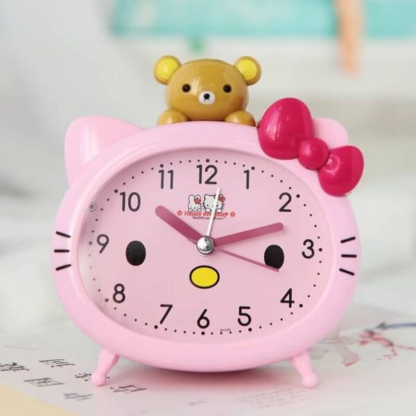 despertador hello kitty color rosa