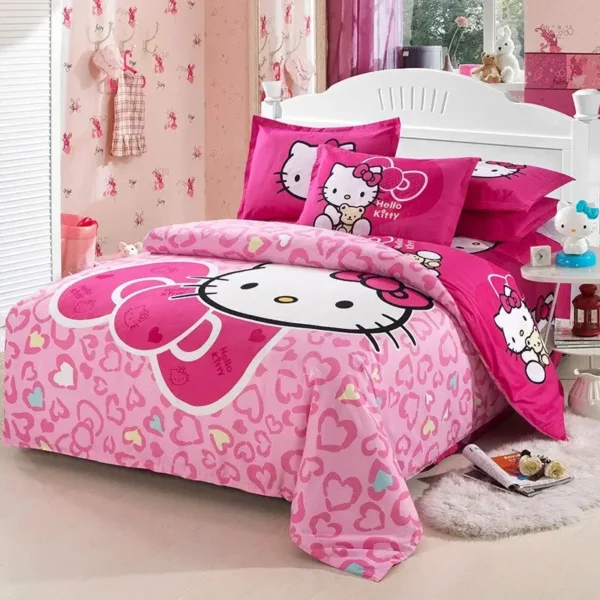funda nordica hello kitty de niña