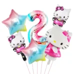 globos hello kitty arcoiris