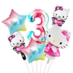 globos hello kitty arcoiris