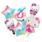 globos hello kitty arcoiris