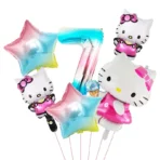 globos hello kitty arcoiris