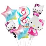 globos hello kitty arcoiris