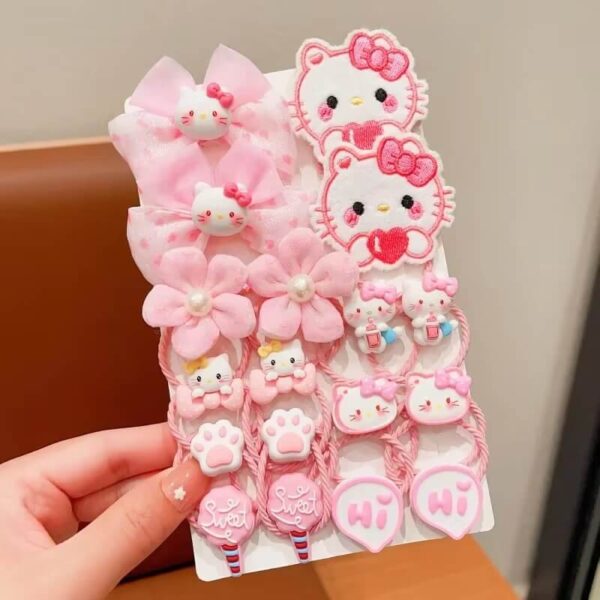 goma de pelo hello kitty color rosa
