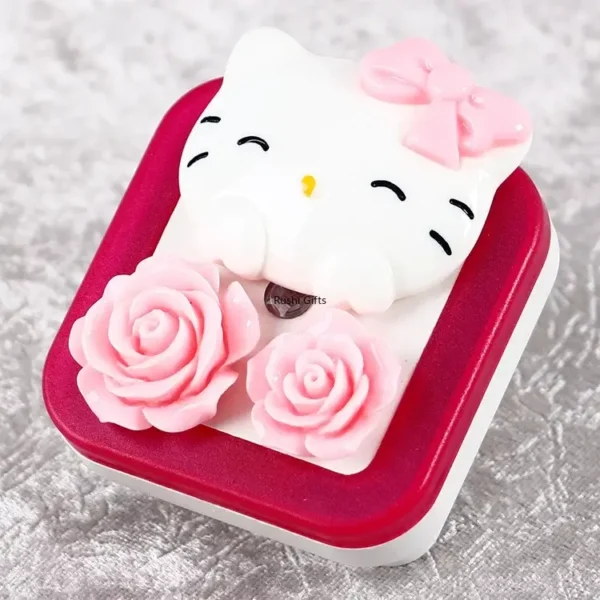 luz de noche hello kitty flor