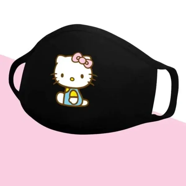 mascara hello kitty vestido azul
