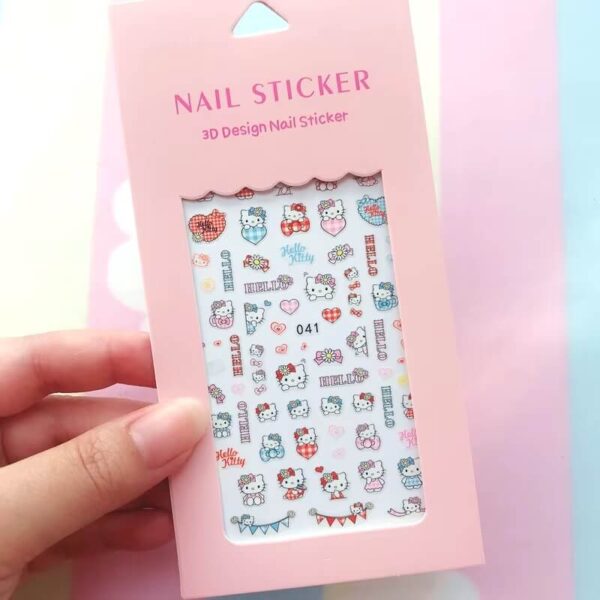 nail art hello kitty