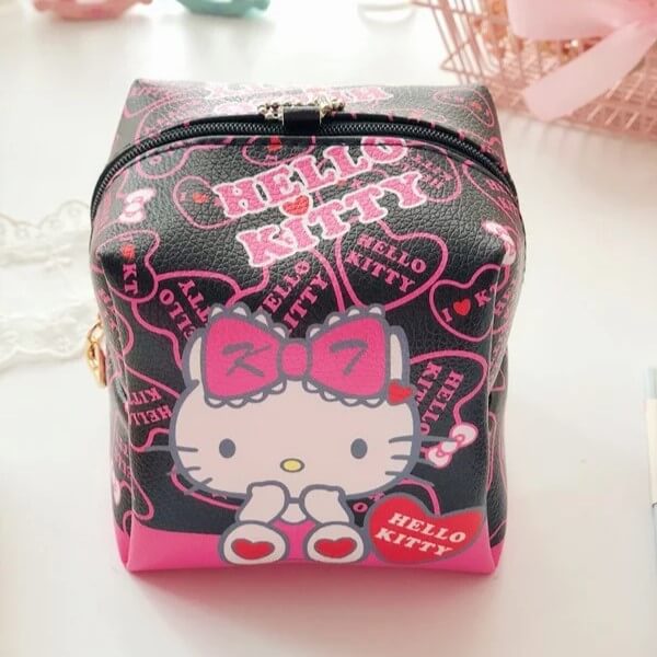 neceser de maquillaje hello kitty negro