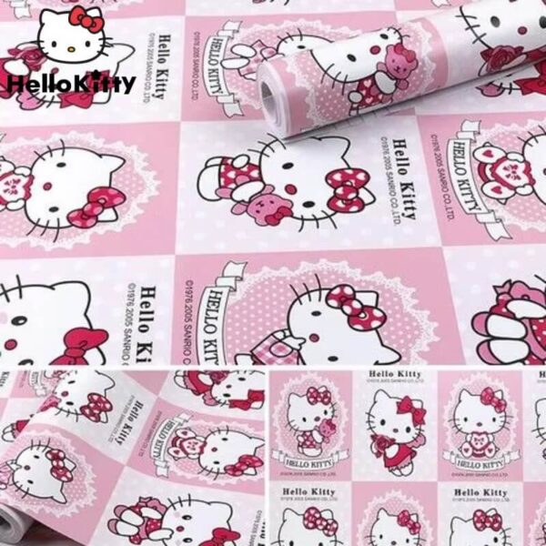 papel pintado con hello kitty