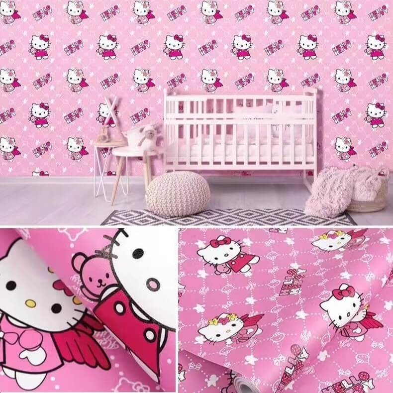 papel pintado hello kitty cuadros