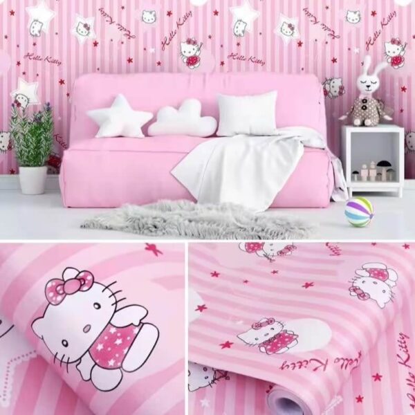 papel pintado hello kitty estrella