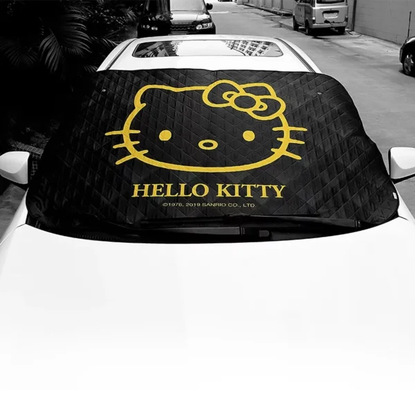 parasol negro hello kitty negro