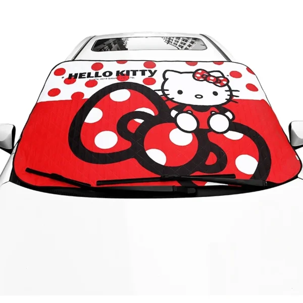 parasol negro hello kitty rojo