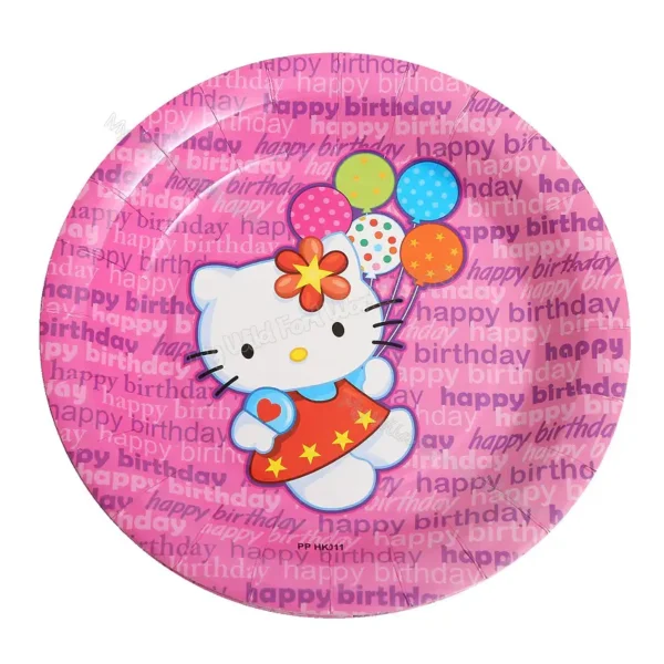 platos descartables hello kitty