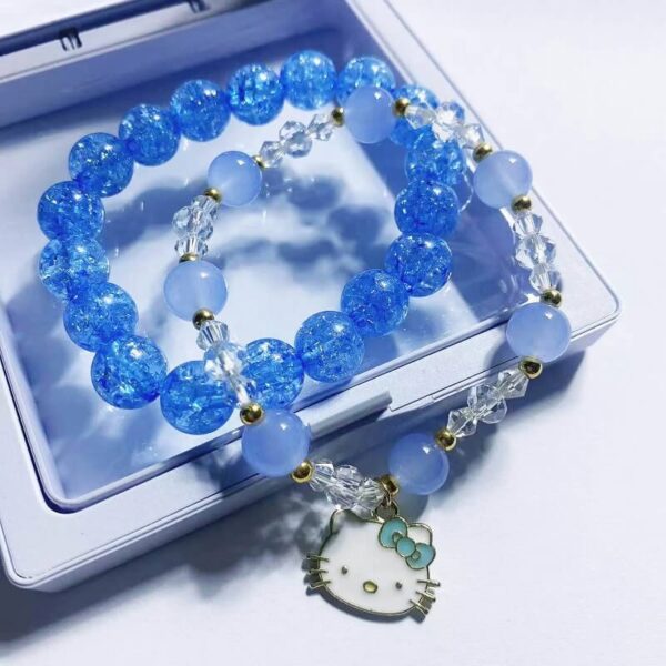 pulsera de hello kitty azul