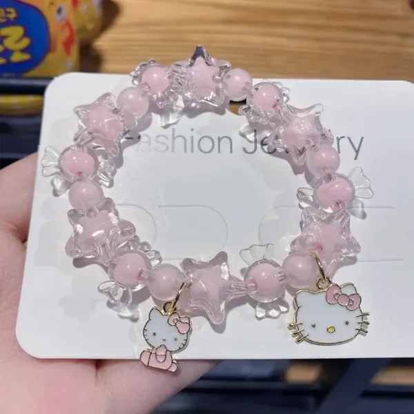 pulsera de hello kitty rosa