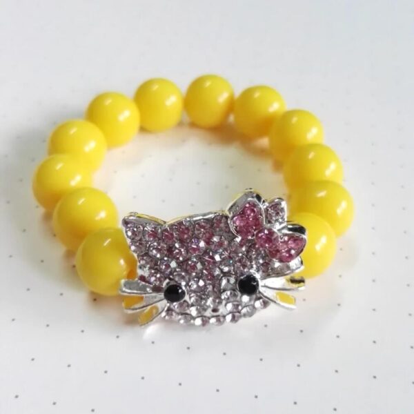 pulsera hello kitty amarillo