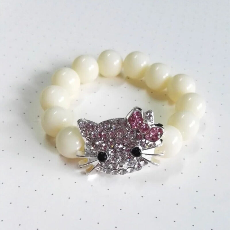 pulsera hello kitty blanco