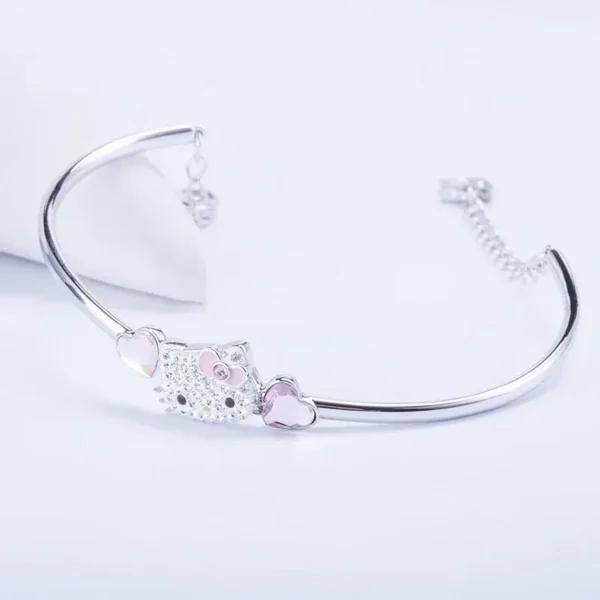 pulsera hello kitty cristal violeta