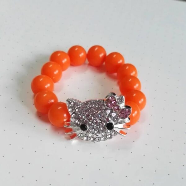 pulsera hello kitty naranja