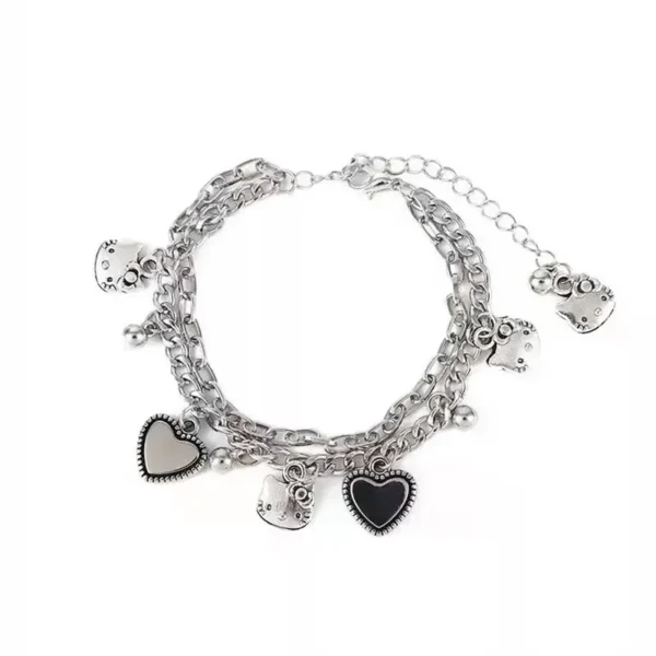 pulsera hello kitty negro
