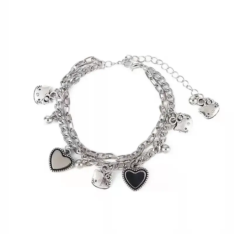 pulsera hello kitty negro