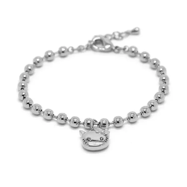 pulsera hello kitty niña plata