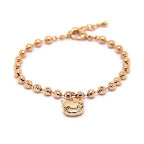 pulsera hello kitty oro