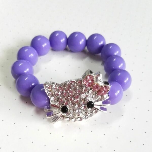 pulsera hello kitty violeta
