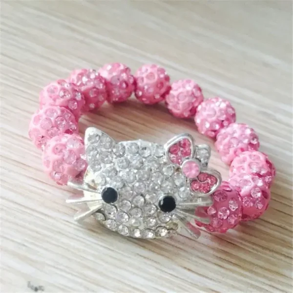 pulsera rosa de hello kitty