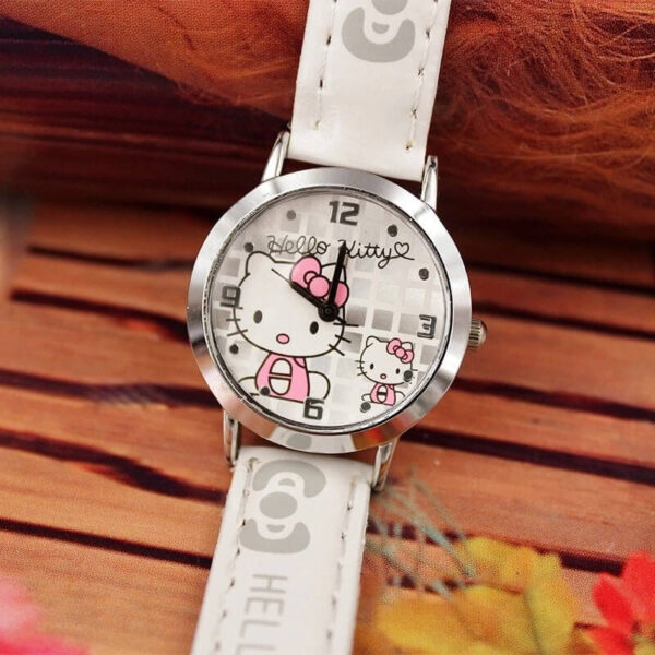 reloj con hello kitty blanco