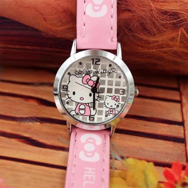 reloj con hello kitty color rosa