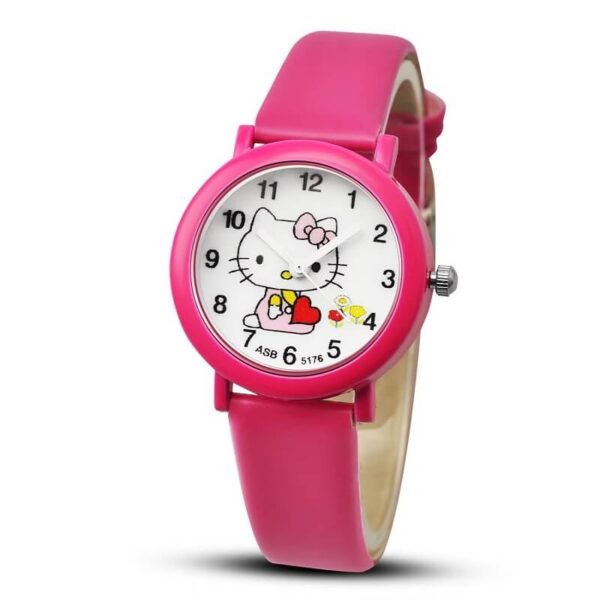 reloj con hello kitty rosa