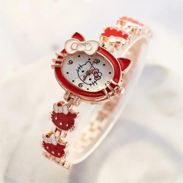 reloj de hello kitty rojo