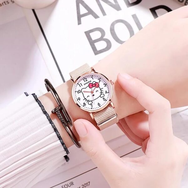 reloj hello kitty beige