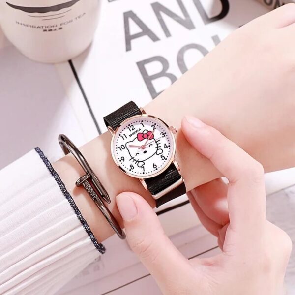reloj hello kitty color negro