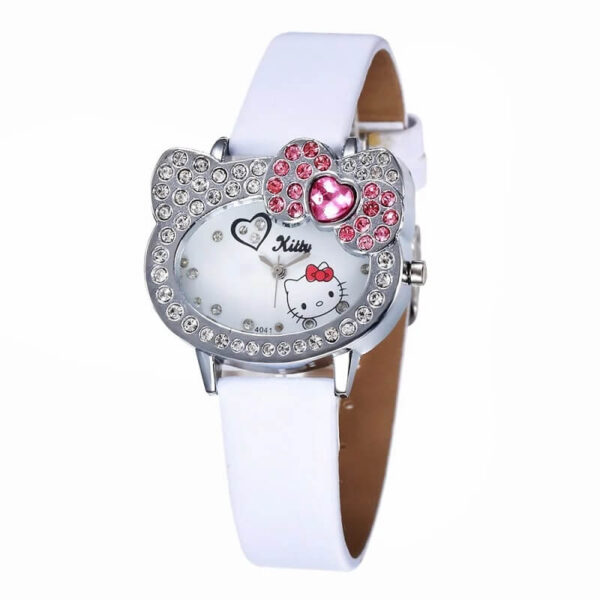reloj hello kitty diamantes blanco