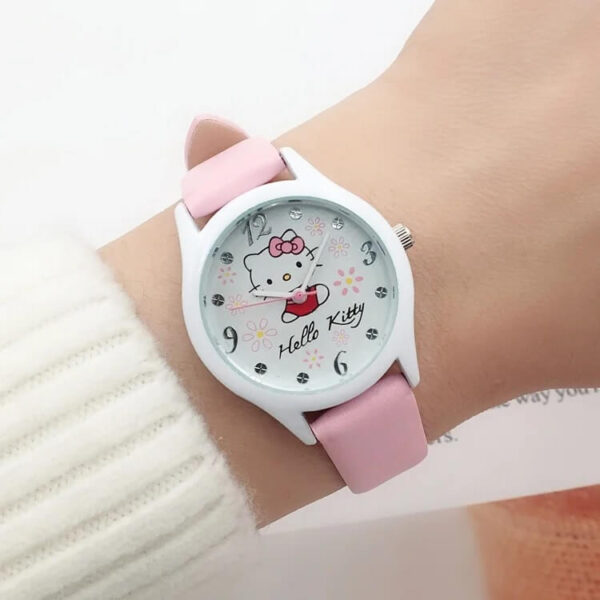 reloj hello kitty rosa blanco