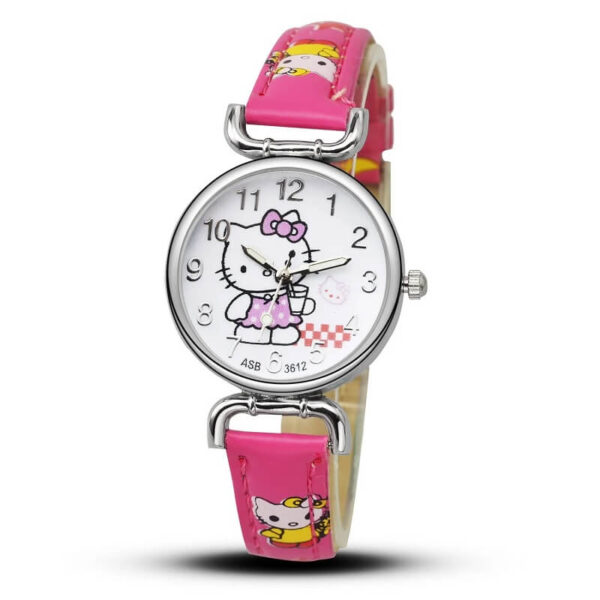 reloj rosa de hello kitty