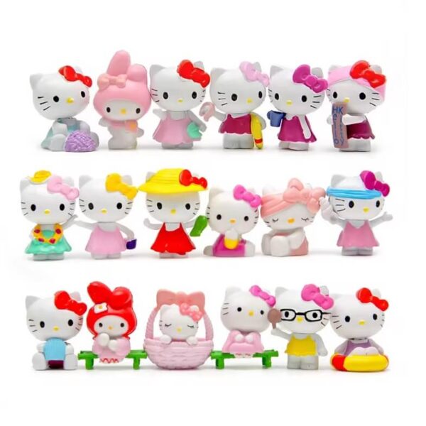 set figuras hello kitty verano