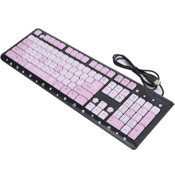 teclado hello kitty negro