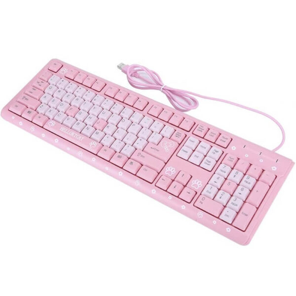 teclado hello kitty rosa