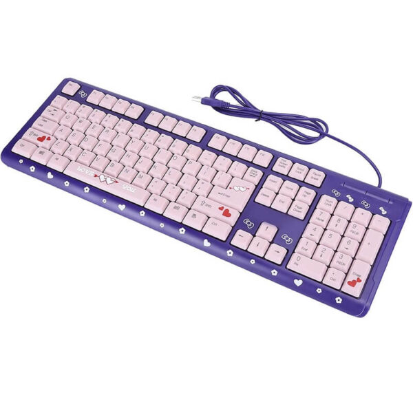 teclado hello kitty violeta