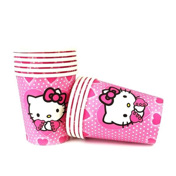 vasos descartables hello kitty